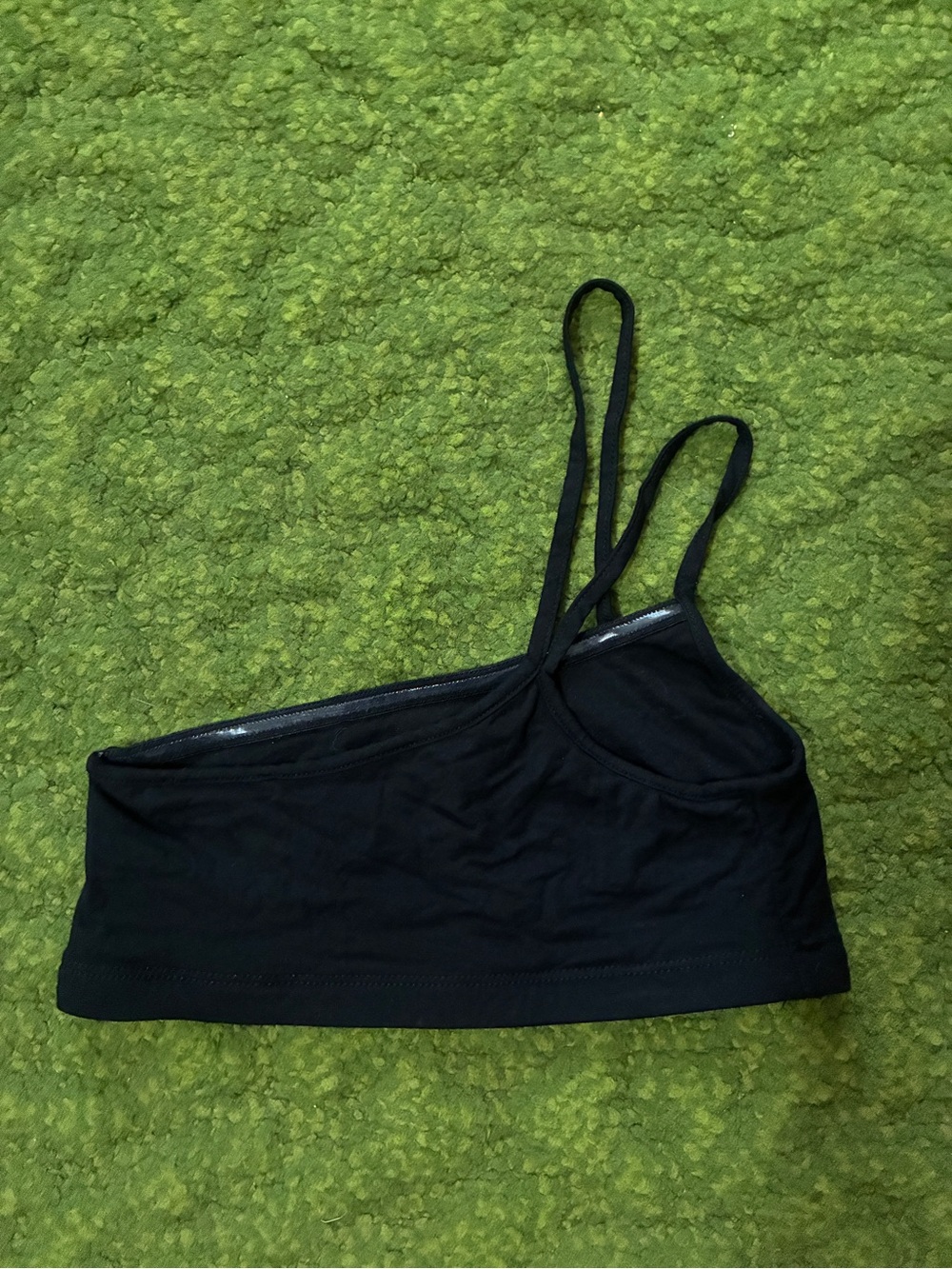 Helmut Lang Black Asymmetric Bralette Top - Picture 4 of 8